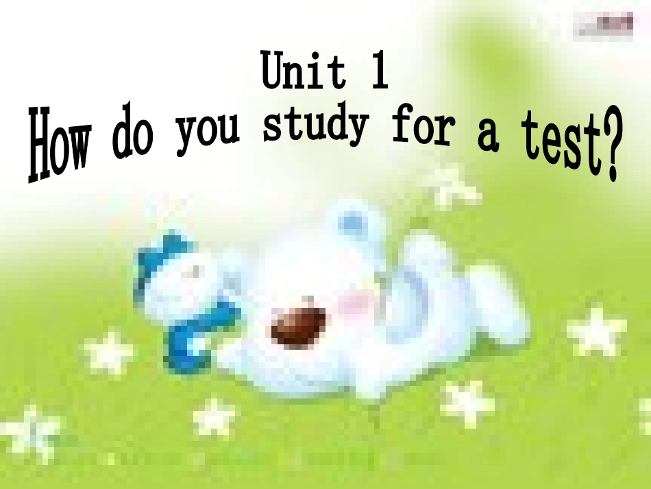 初三英语《Unit_1_How_do_you_study_for_a_test》PPT课件_第2页