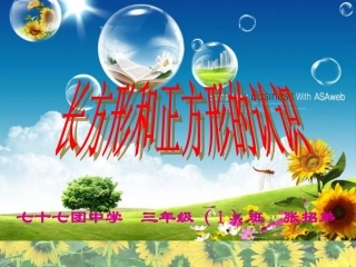 长方形和正方形的认识新