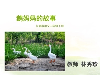 鹅妈妈的故事PPT