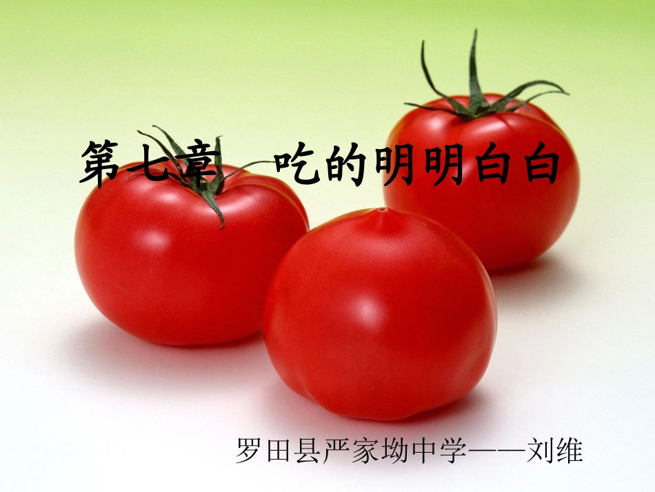 《吃的明明白白》教学课件_第1页