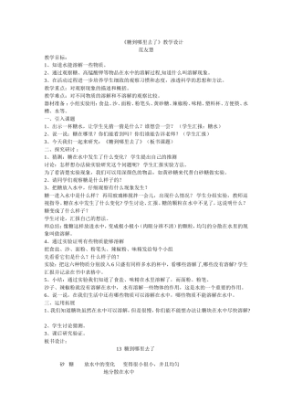 糖到哪里去了