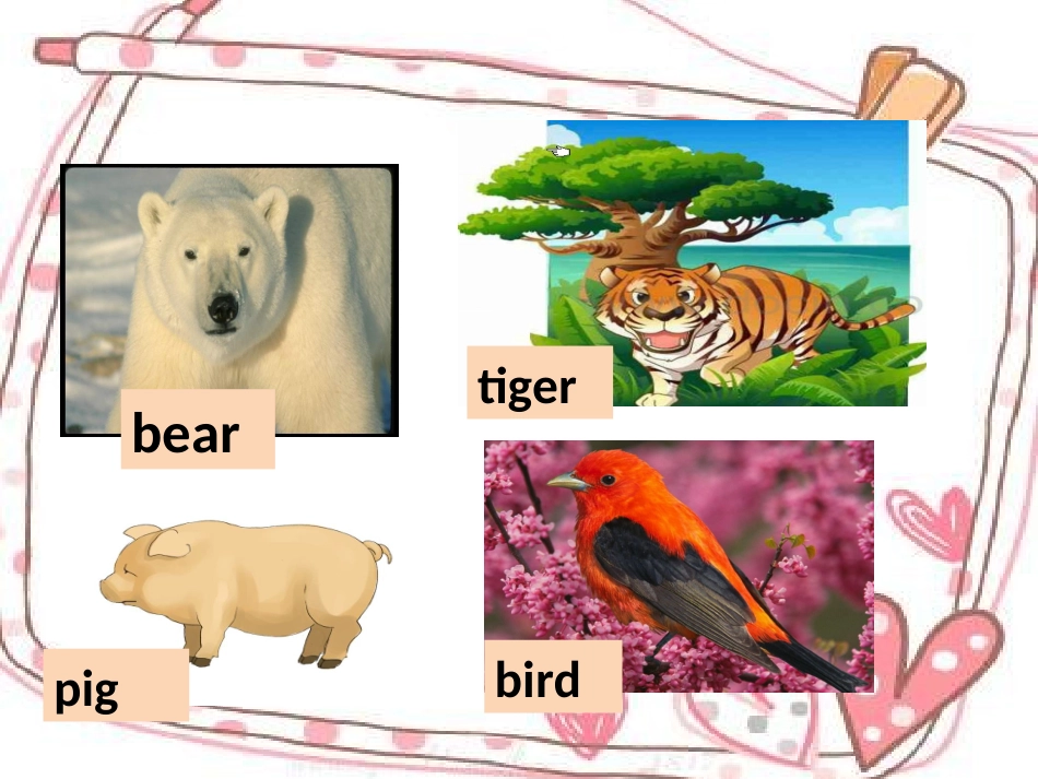 新版PEP小学三年级英语下册unit3At_the_zoo_Part_A__Let's_learn第二课时PPT (2)_第3页