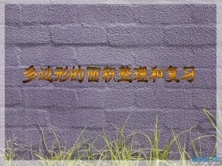 多边形的面积整理和复习