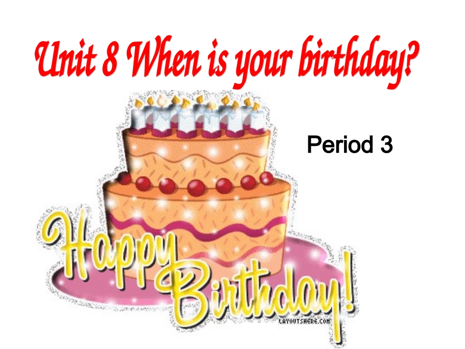 七年级英语上册unit8_第1页