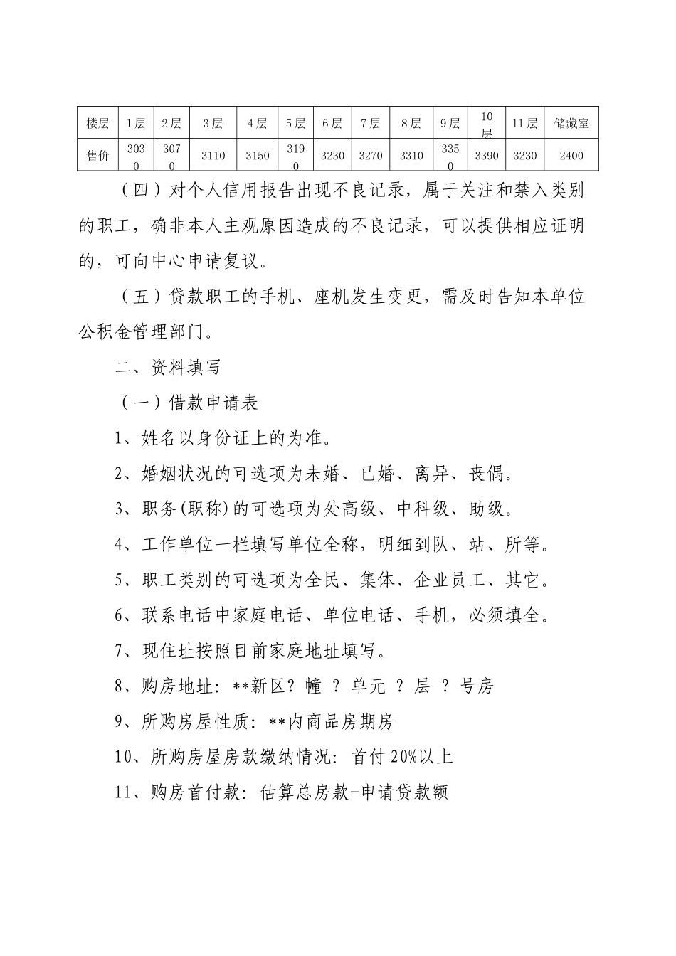 新区住房公积金贷款操作规程_第3页