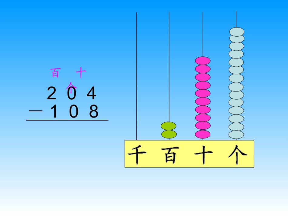 二年级数学《隔位退位减》_第1页