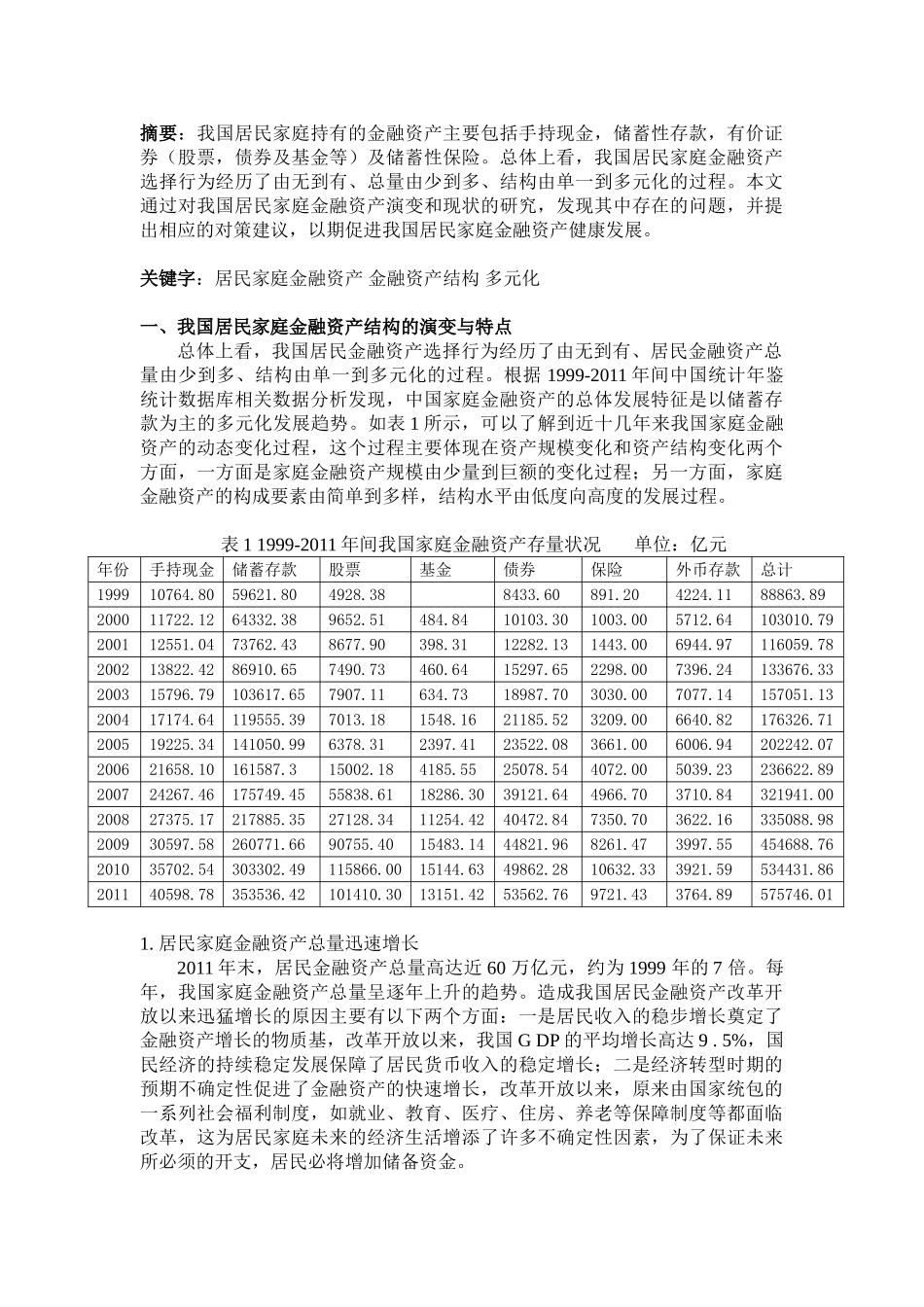 我国居民家庭金融资产结构的演变和选择_第2页