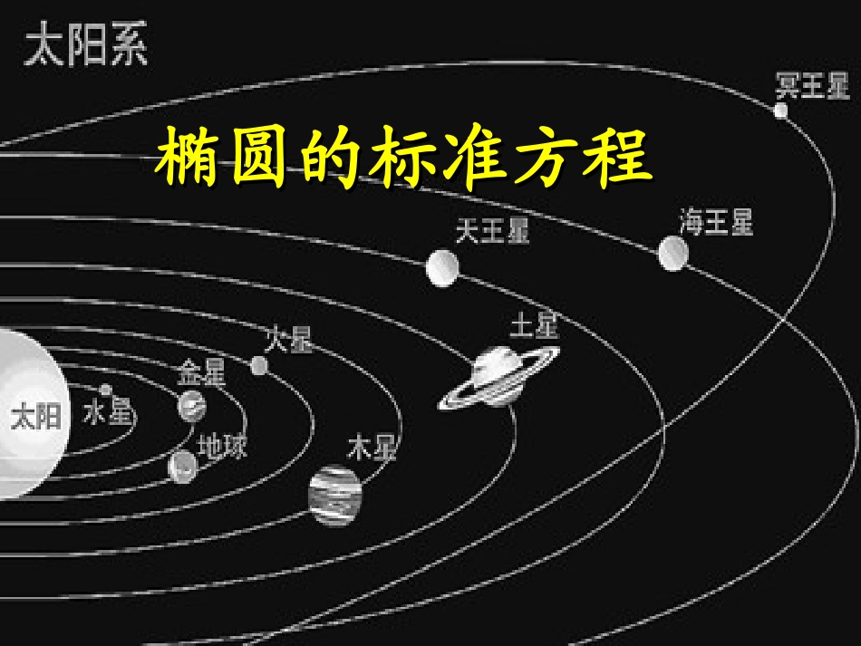 椭圆及其标准方程1_第1页