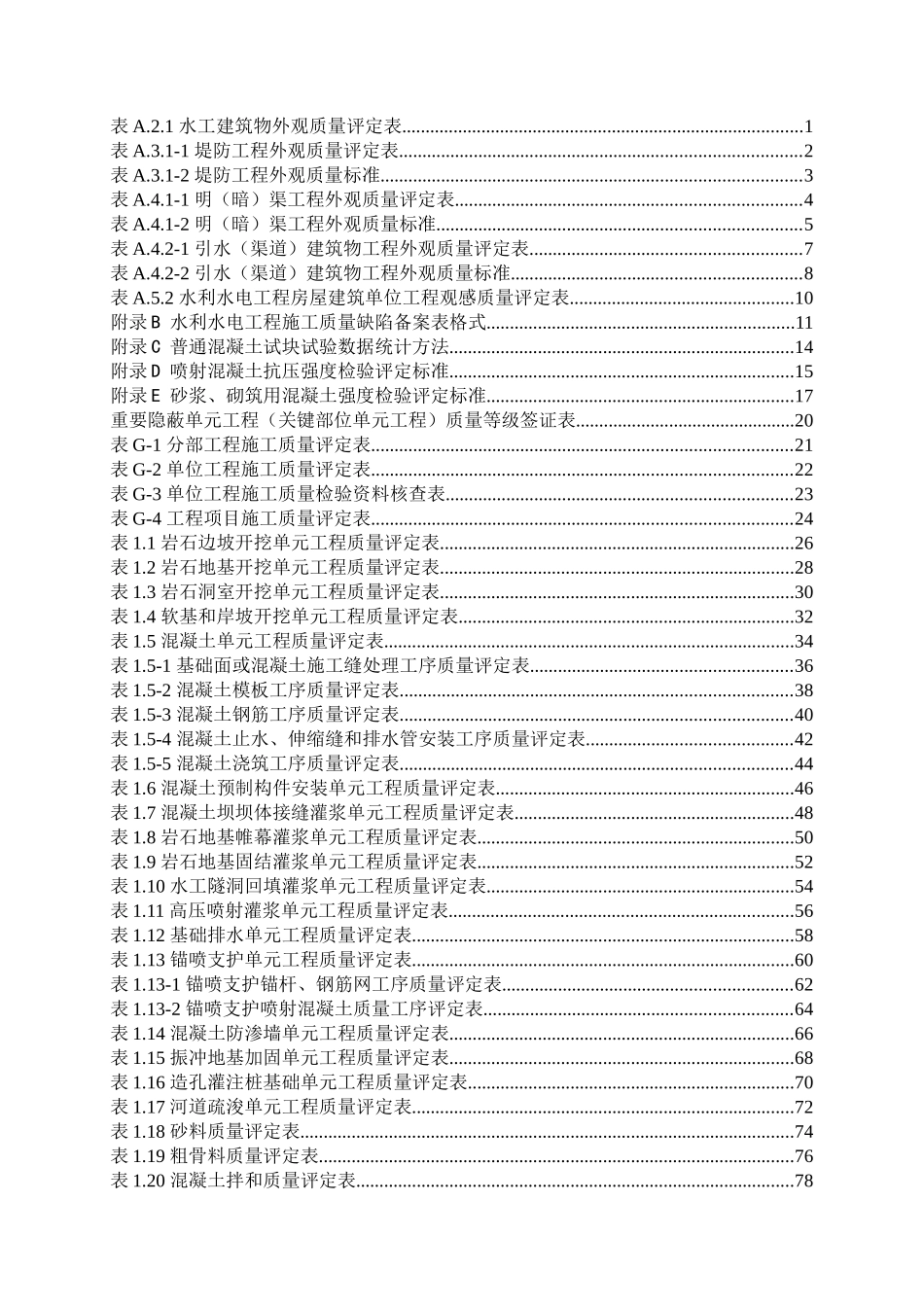 施工质量评定表(修改)_第1页