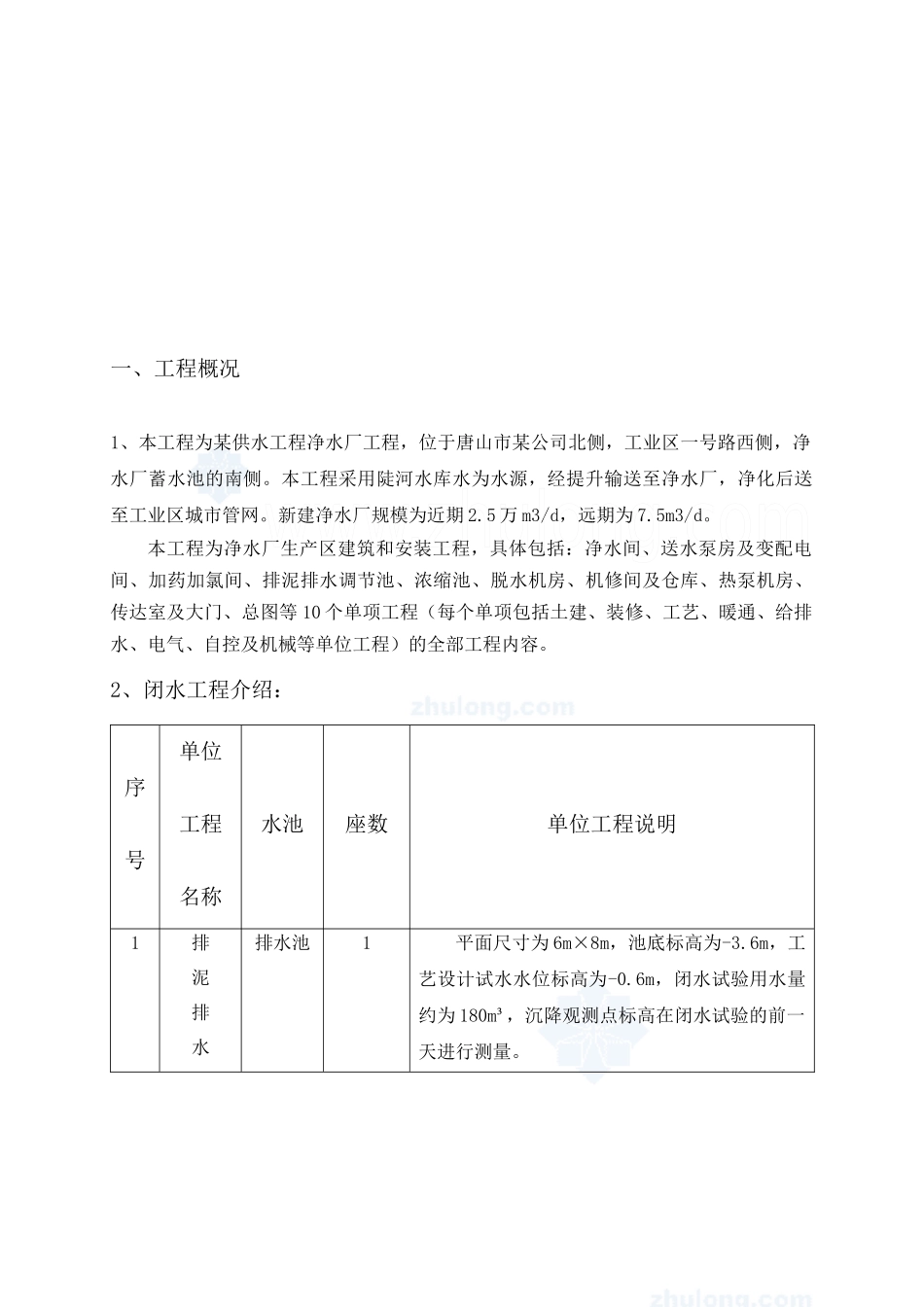水池闭水试验施工方案_secret_第3页
