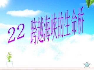 《跨越海峡的生命桥》