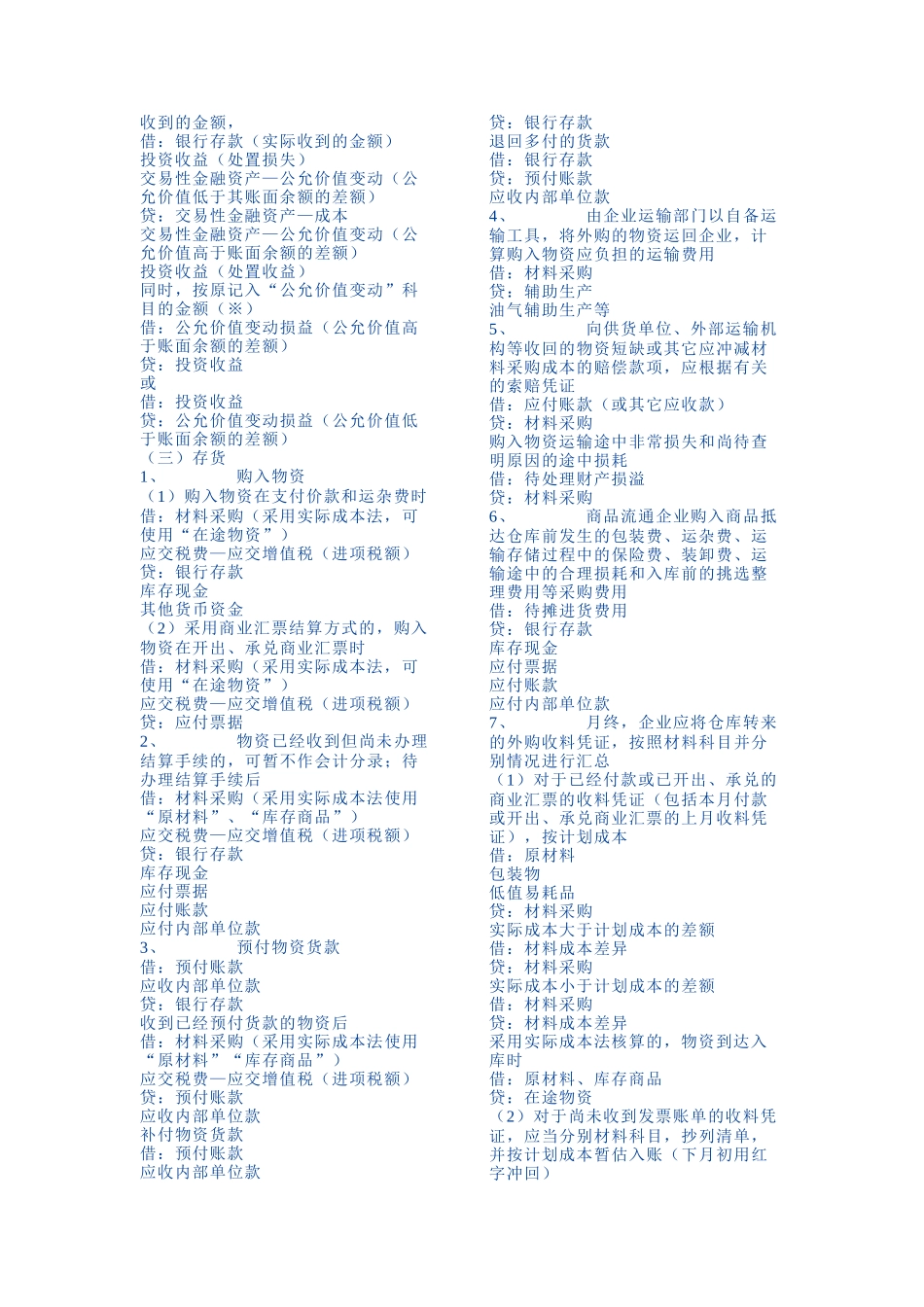 新准则会计科目应用之会计分录指导大全 最权威 经典_第3页