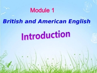 外研版必修五Module1