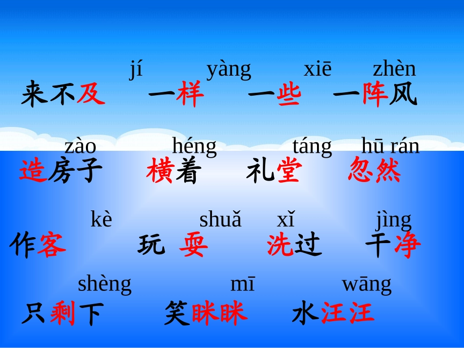 苏教版语文二年级上册22云房子PPT课件_第2页