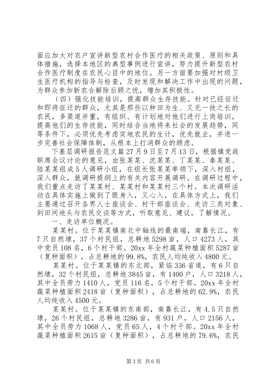 关于下基层调研报告范文_第3页