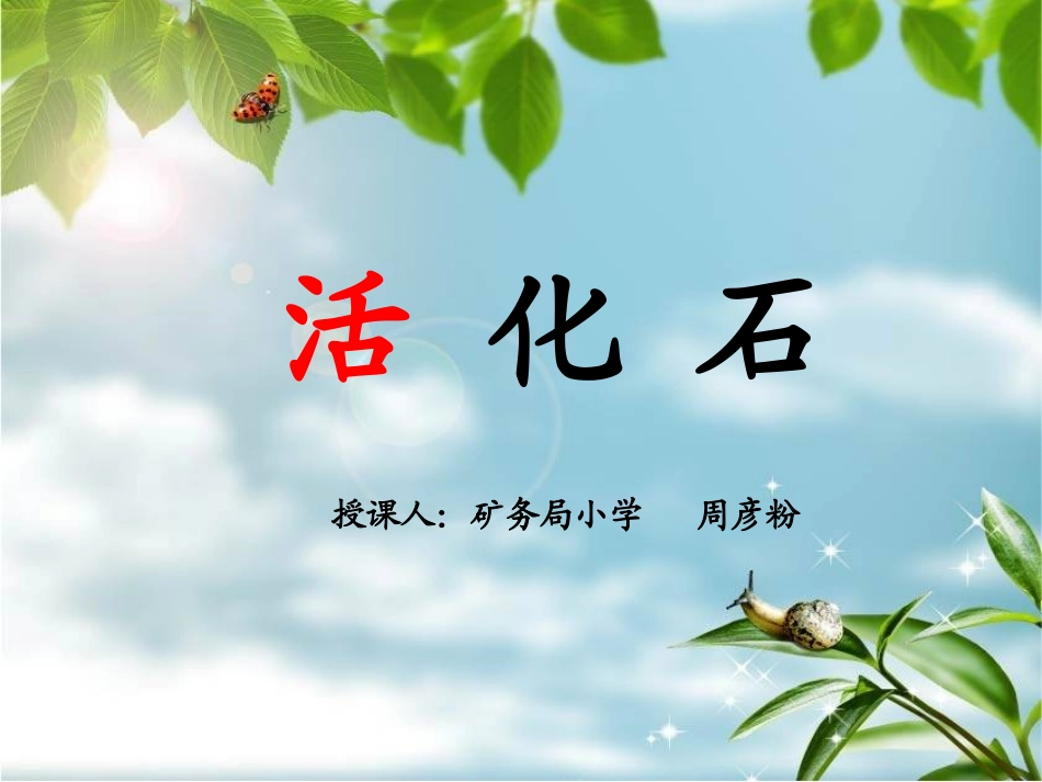 《活化石》课件_第1页