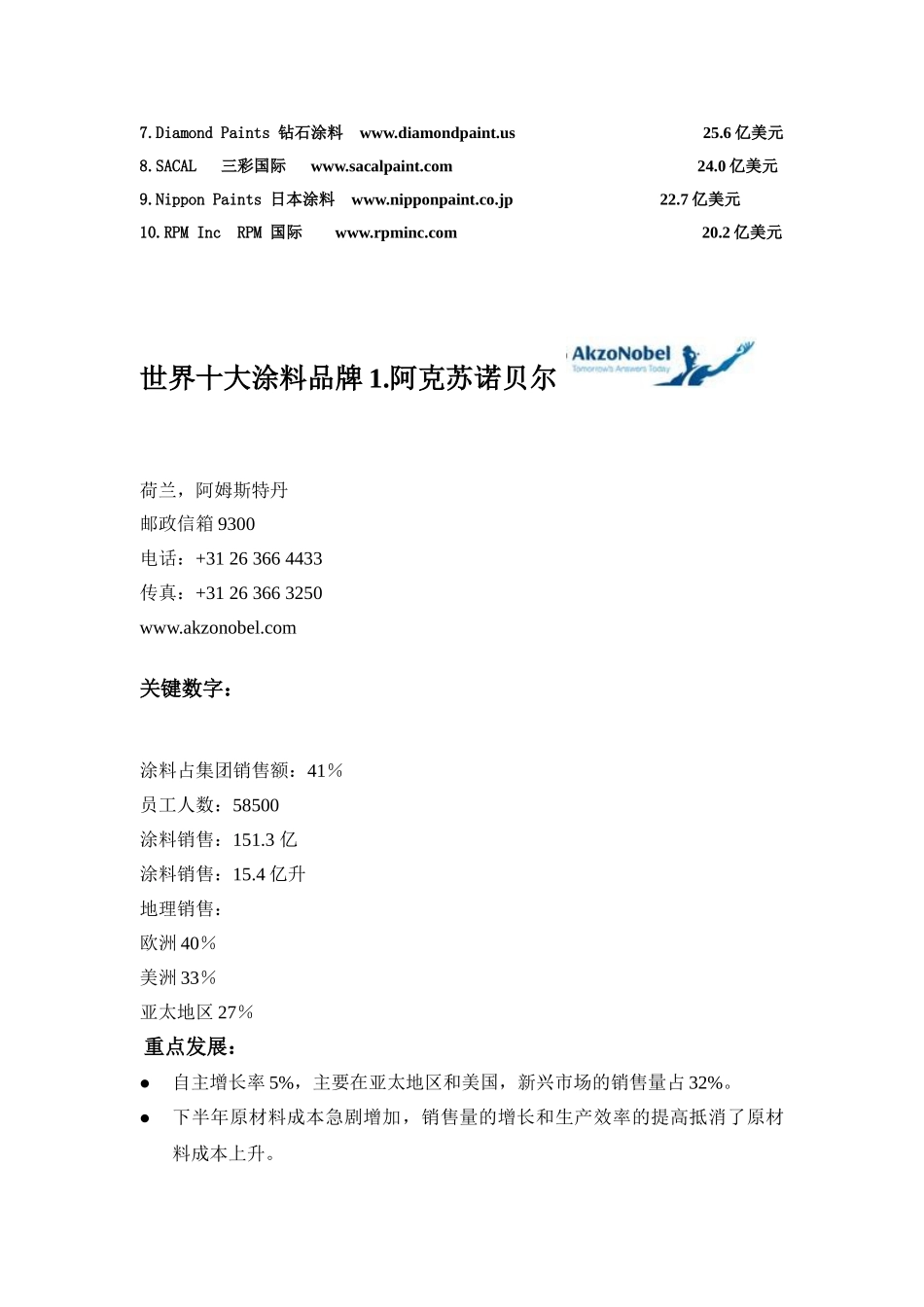 世界十大涂料品牌2010年报告全面解析_第2页