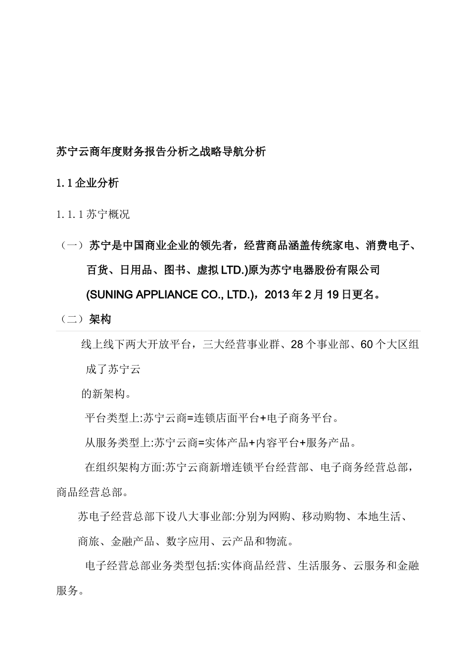 苏宁云商财务报告分析_第3页