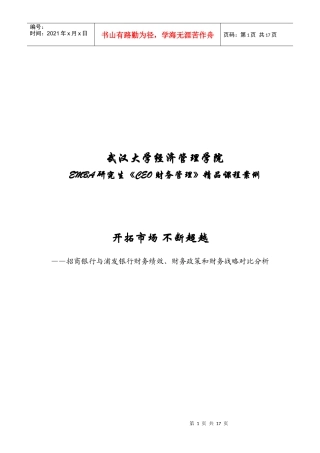 CEO财务管理精品案例