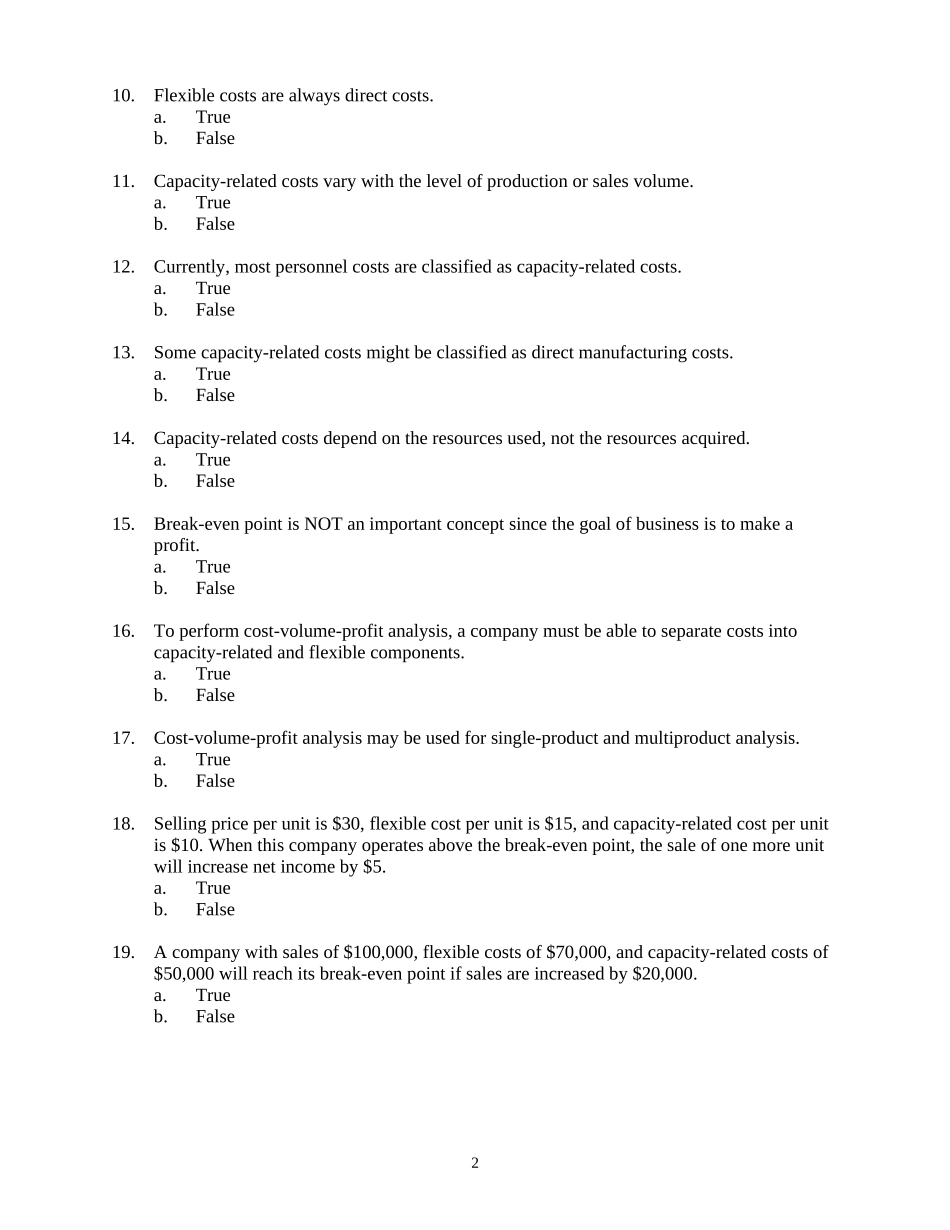 管理会计示范性双语课件习题02_第2页