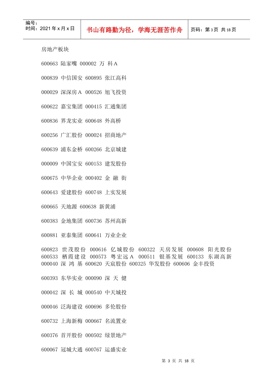 我国股票代码大全_第3页