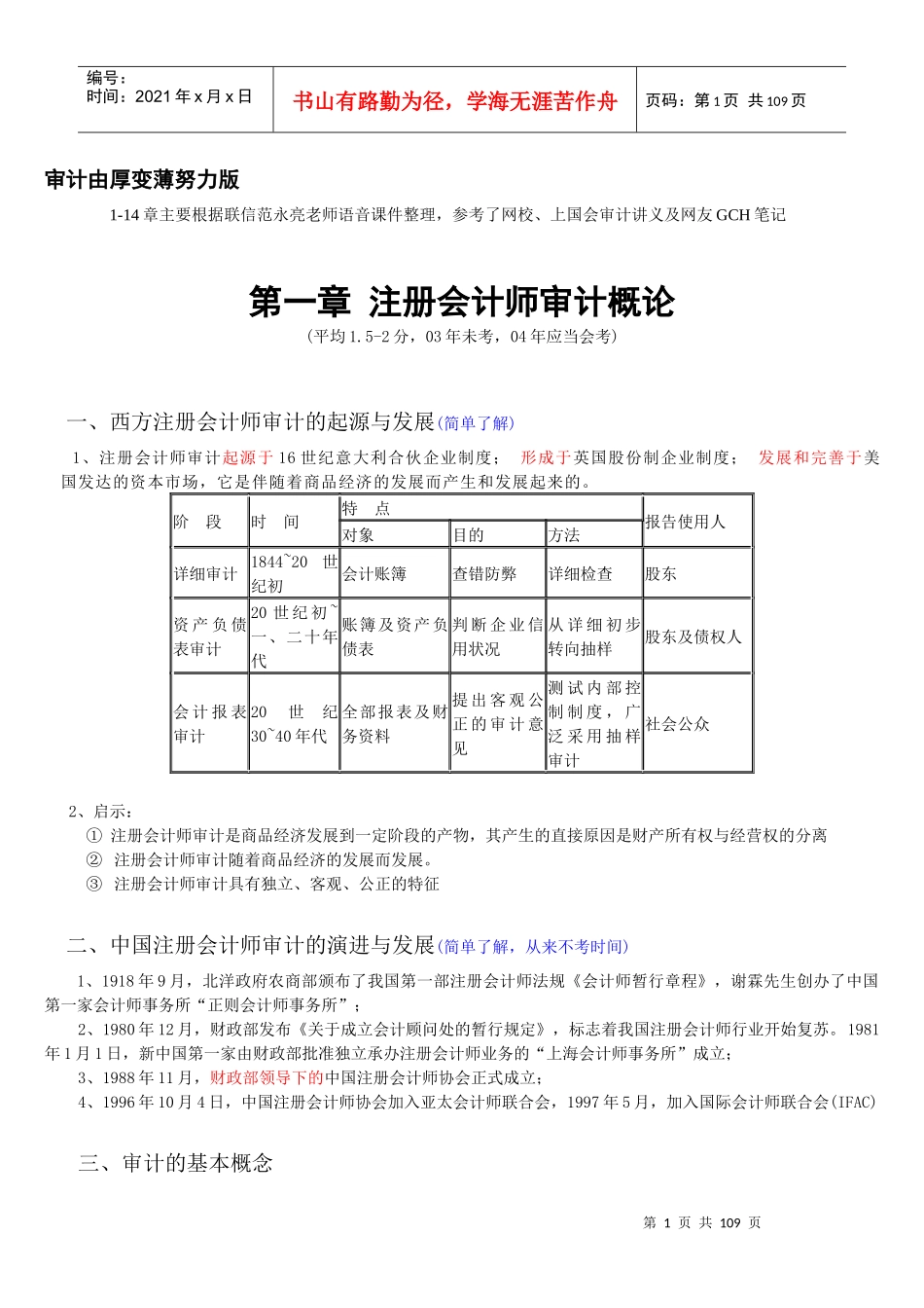 [财务管理]审计由厚变薄努力版(doc 126页)_第1页