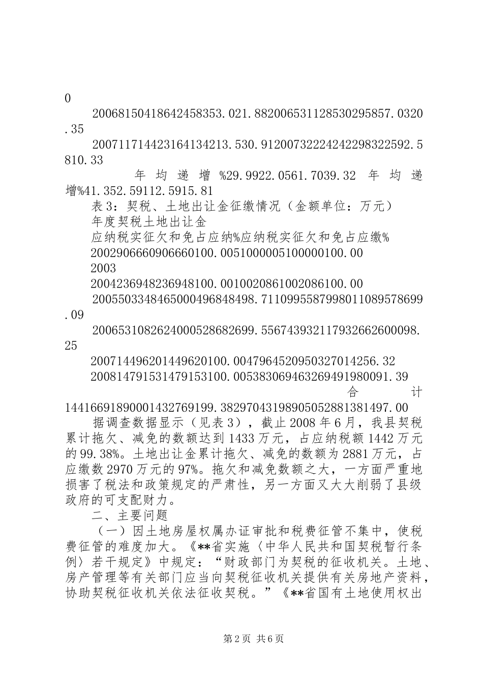 对我县契税和土地出让金征管的调研报告_第2页