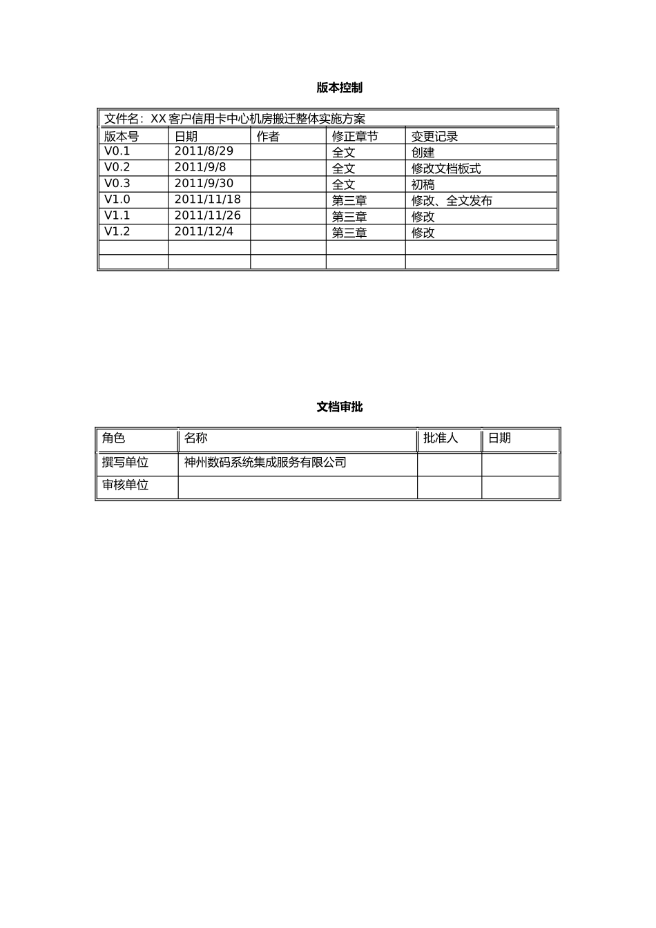 信用卡中心计算机机房搬迁整体实施方案_第2页