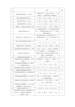 电厂燃料输煤考试题库和答案