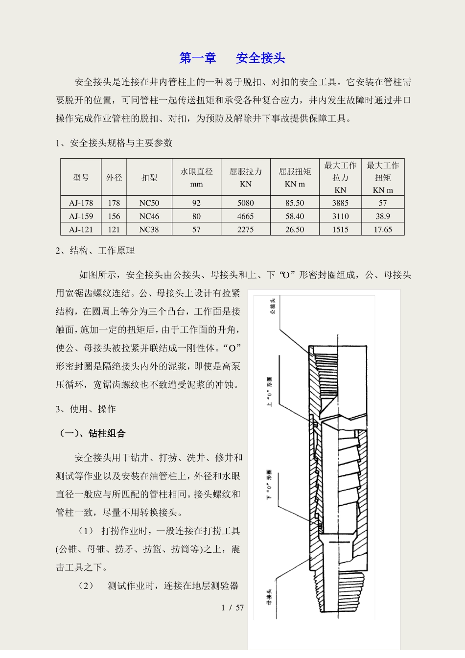 打捞工具技术参数大全_第1页