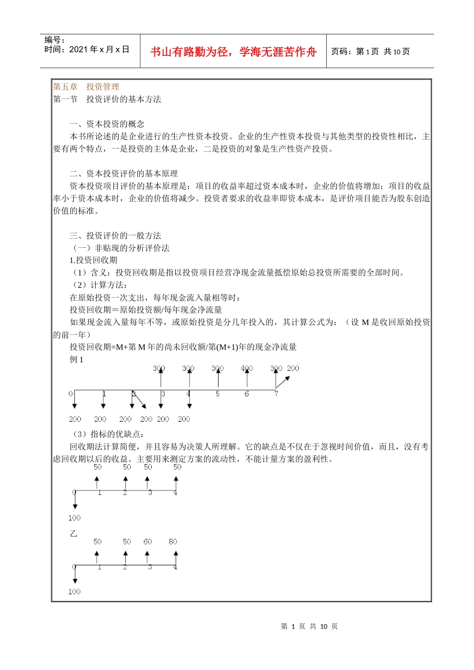 投资管理知识讲解_第1页