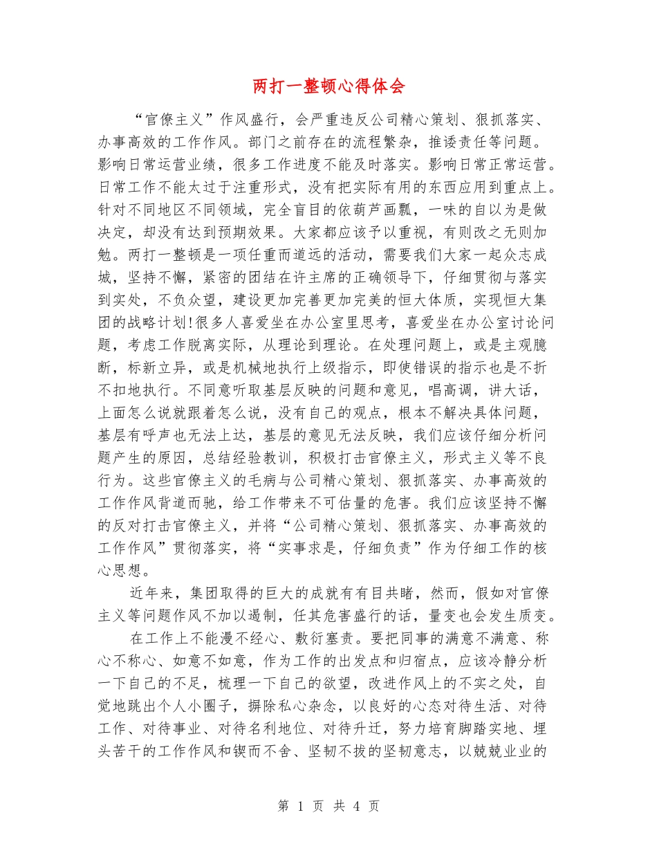 两打一整顿心得体会_第1页