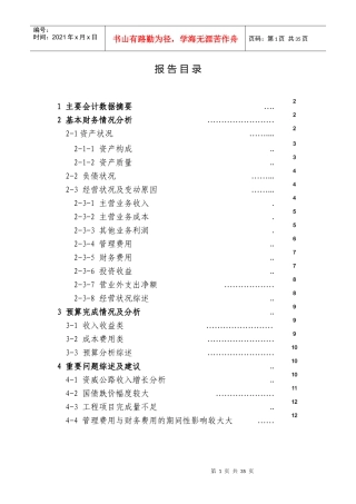 财务分析报告范本(DOC 35页)