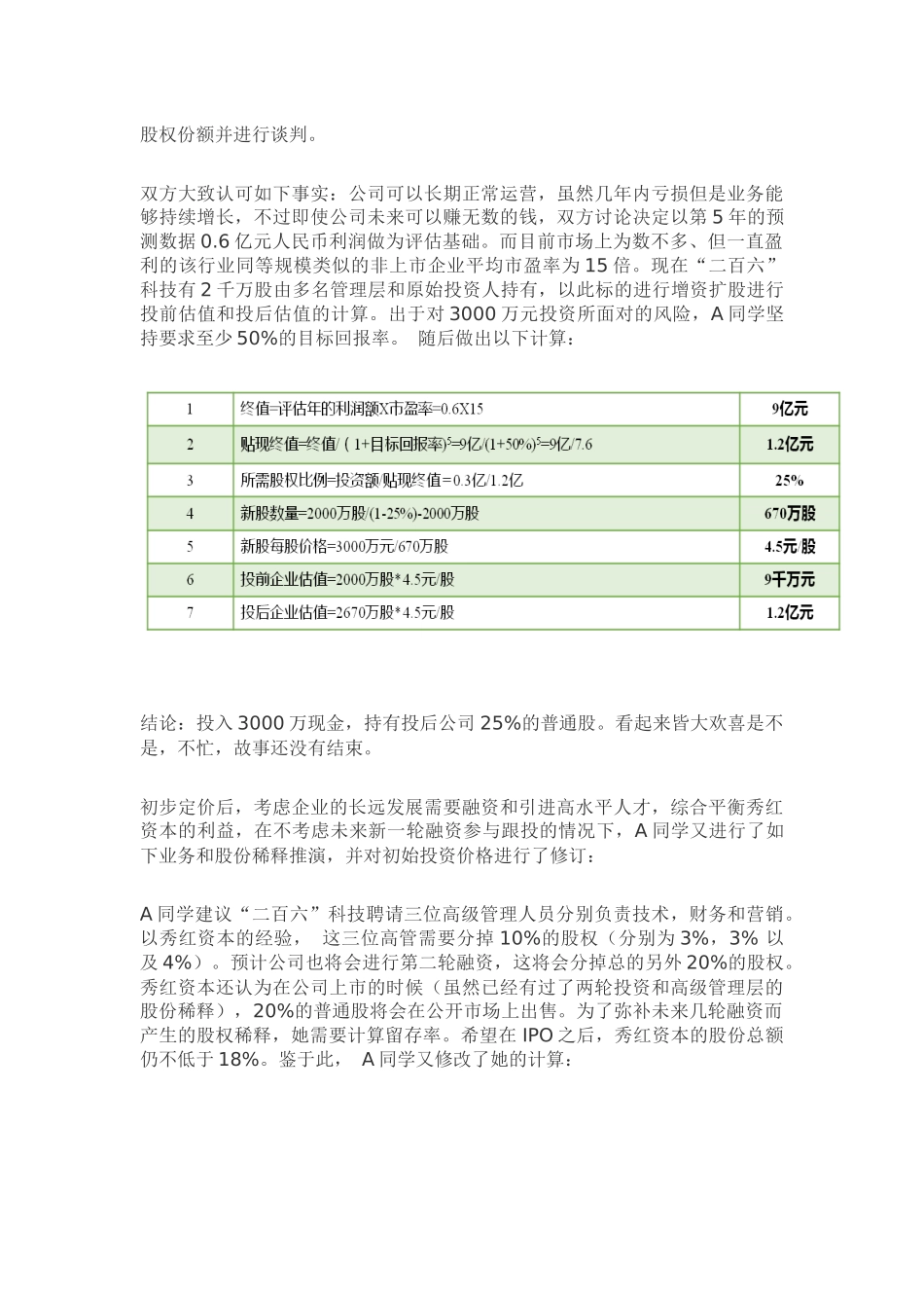 投资机构对企业的估值培训资料_第2页