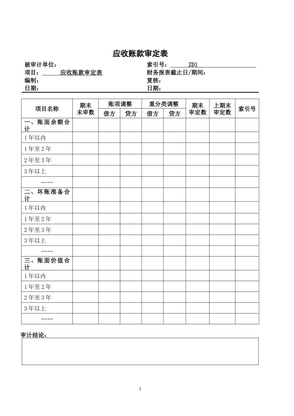 8应收账款实质性程序_第1页