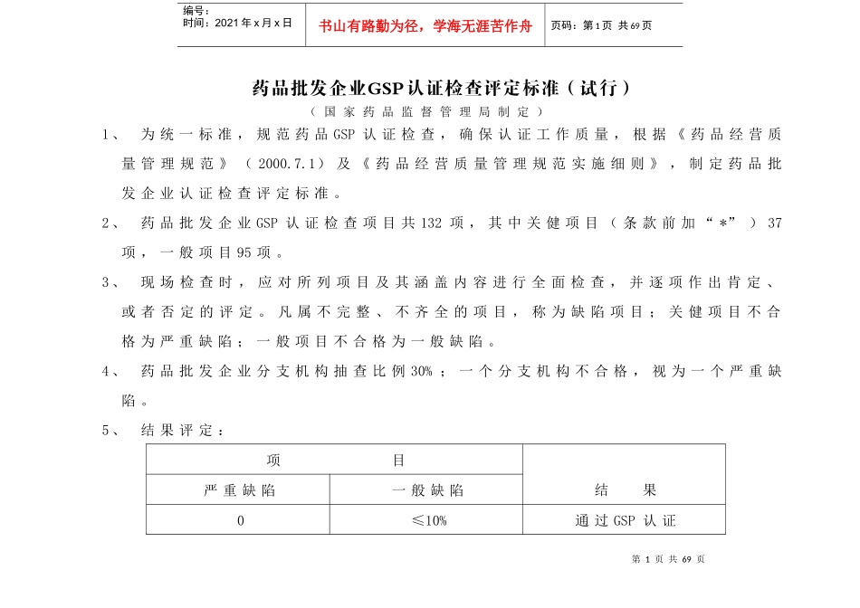 《GSP现场检查操作方法》(批发、内控)_第1页