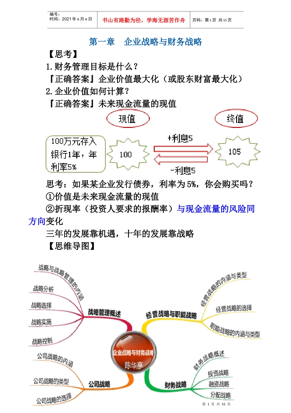 第1章企业战略与财务战略_第1页