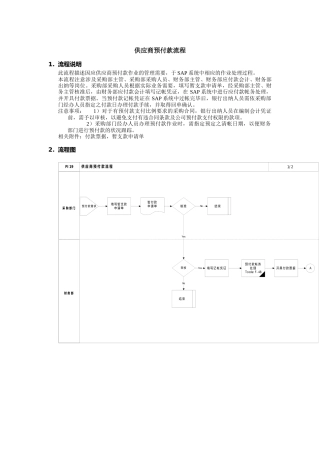 供应商预付款流程分析