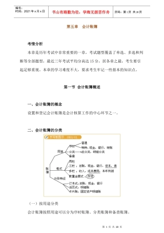 XXXX会计从业资格资料强化辅导第五章