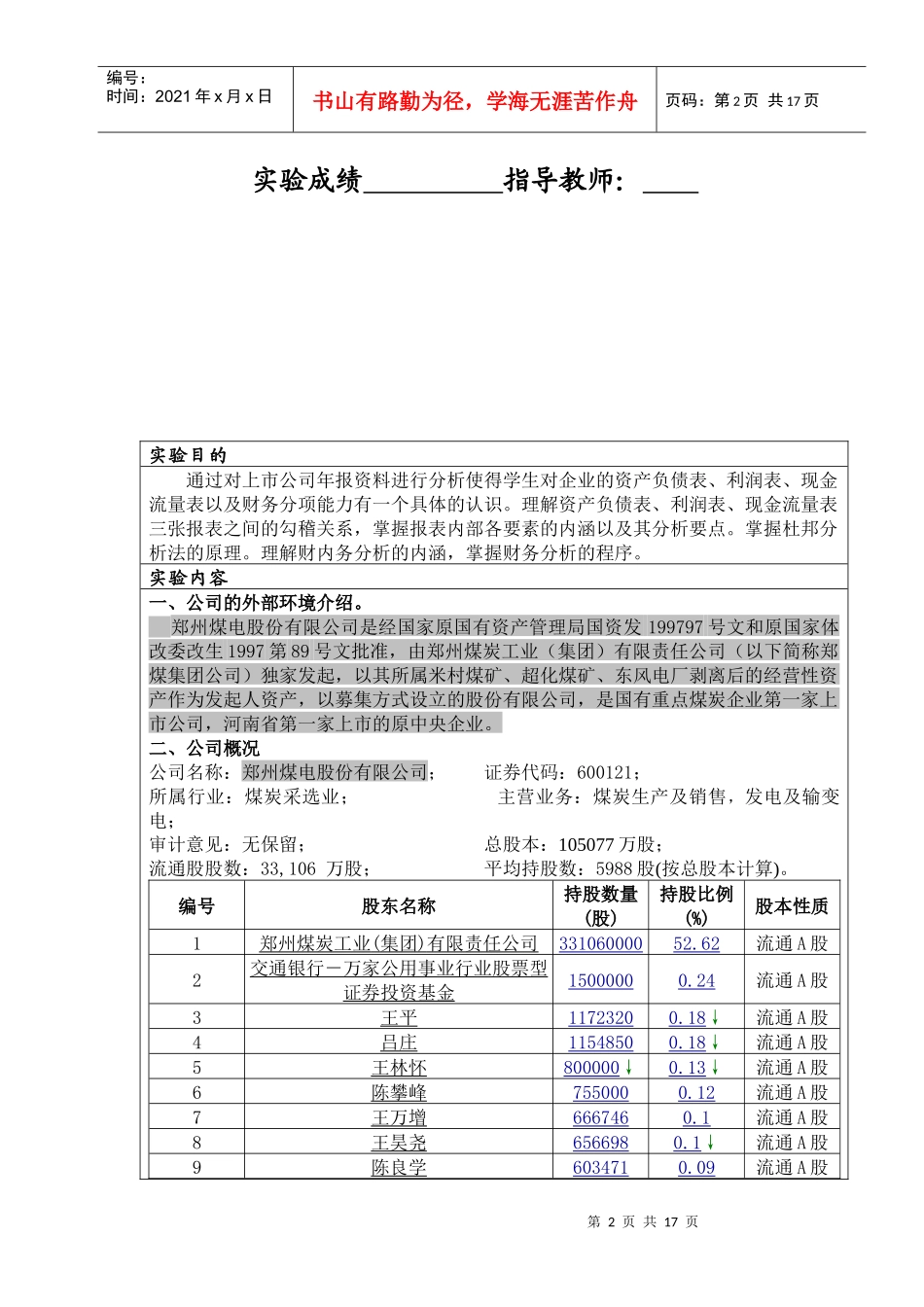 上市公司年报财务分析_第2页