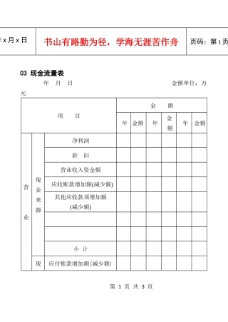 03现金流量表