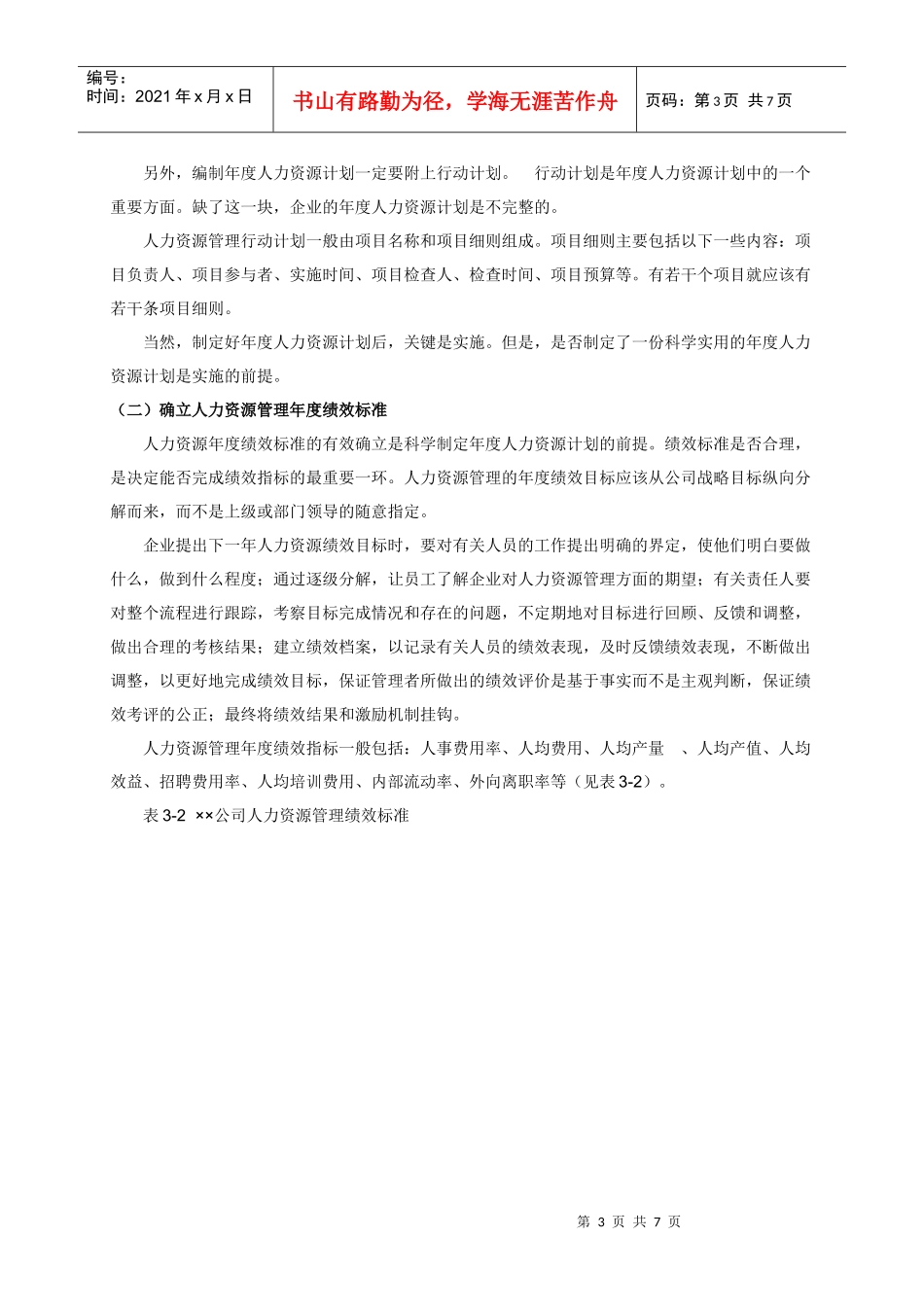 年度人力成本预算_第3页