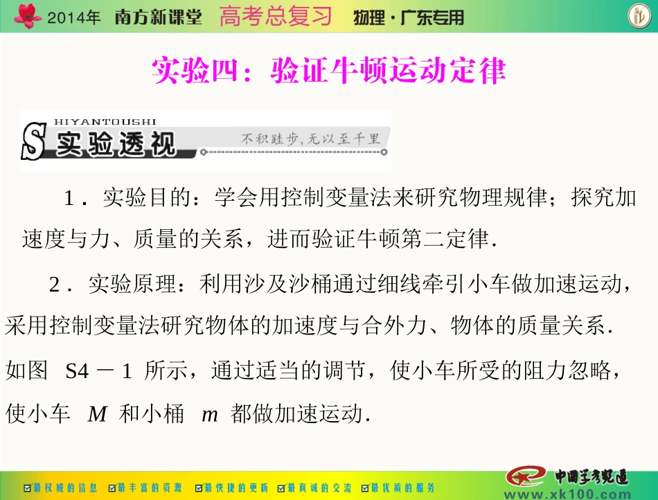 实验四：验证牛顿运动定律 (2)_第1页