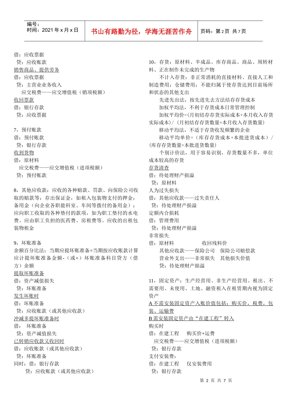 会计从业资格考试之会计分录_第2页