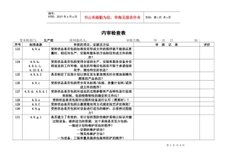 生产部内审检查表