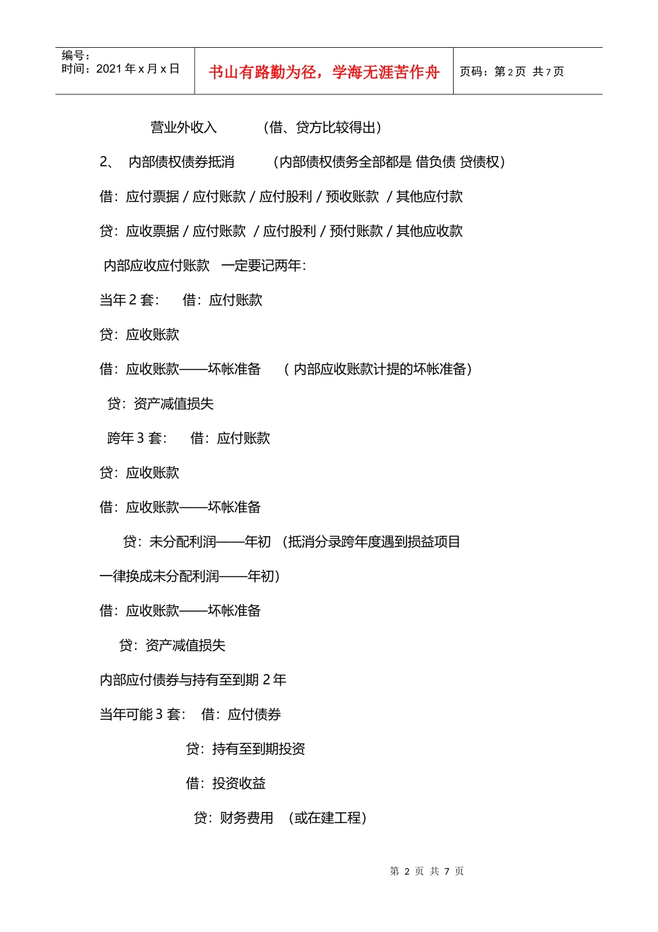 合并报表中涉及的会计分录_第2页