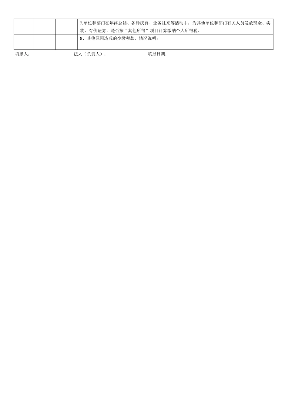 白云区个人所得税自查表及自查提纲_第3页