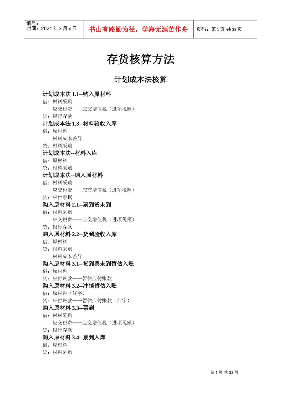 存货核算方法(DOC32页)_第1页