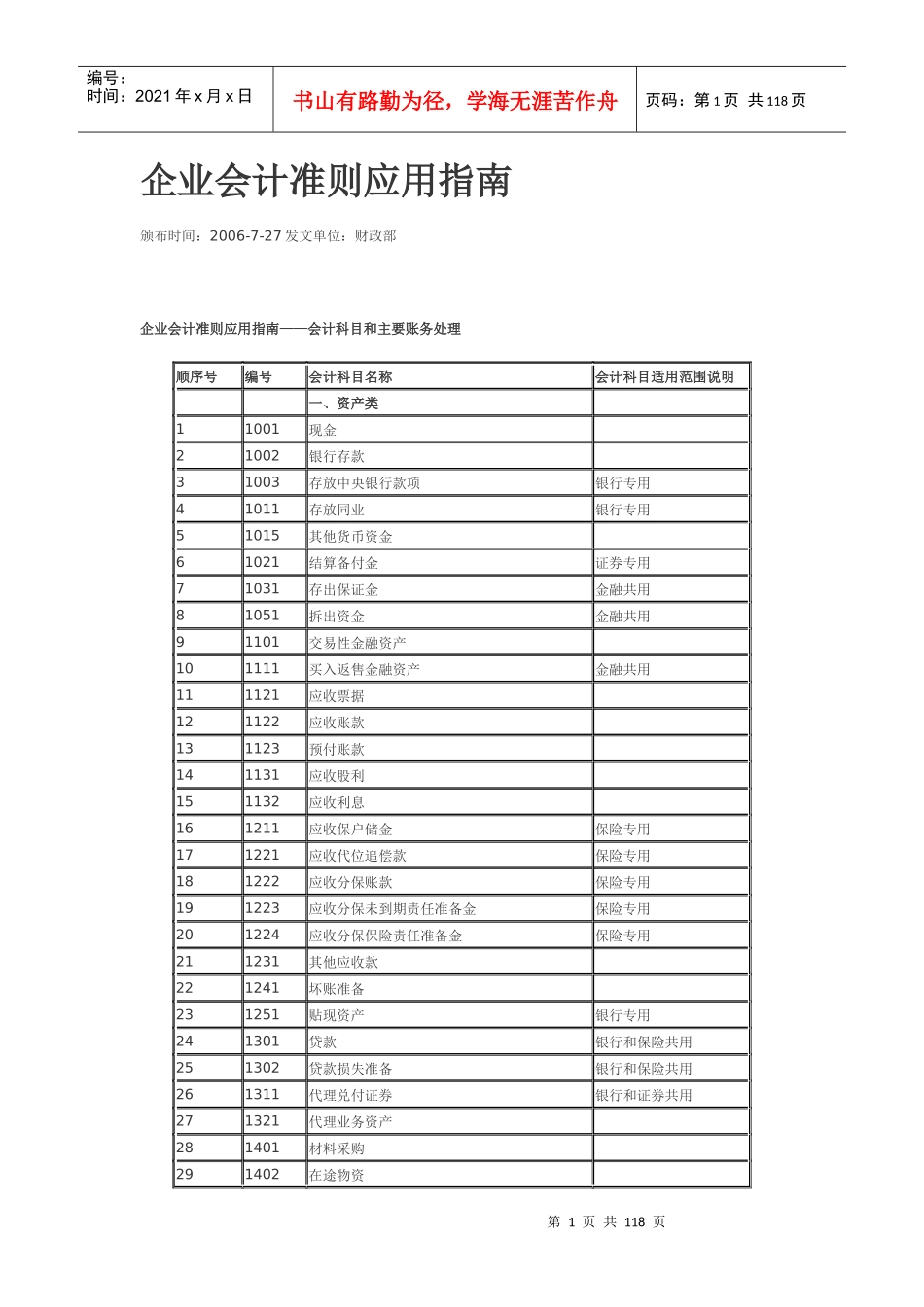 新会计准则应用指南_第1页
