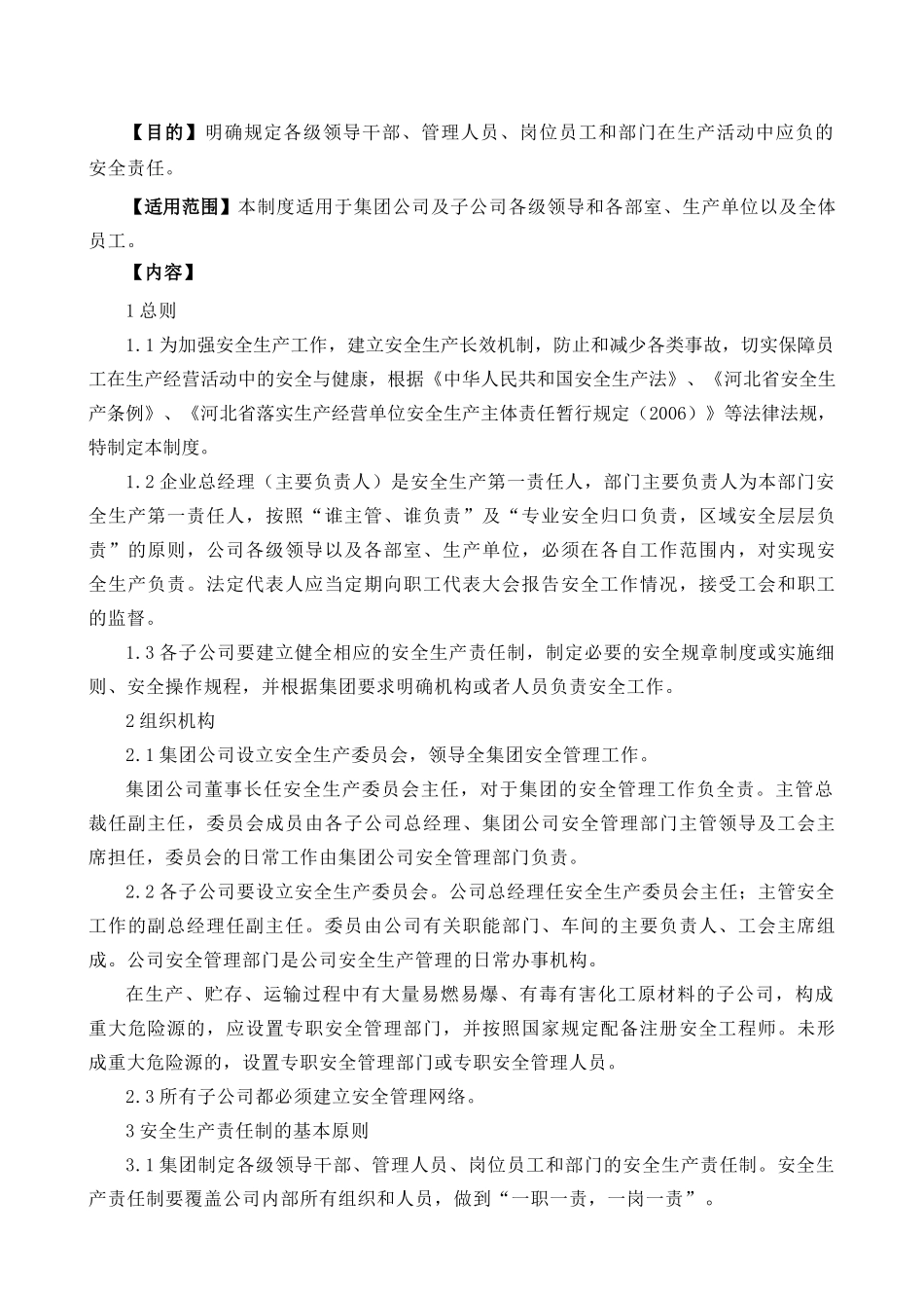 石药集团安全生产责任制080606_第3页